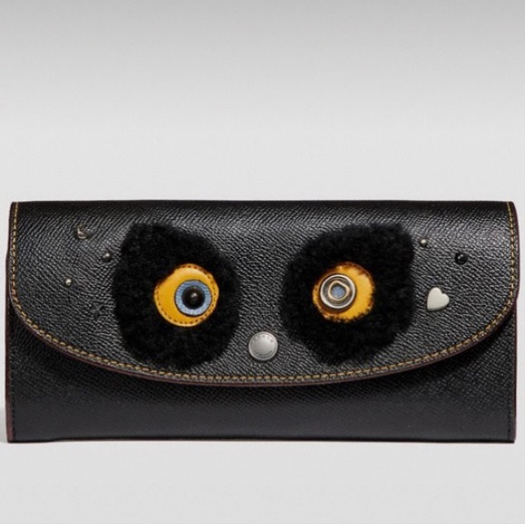 Authentic COACH 1941 Leather envelope snap flap bear wallet - Picture 2 of 15